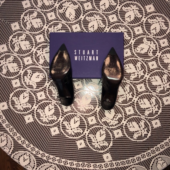 Stuart Weizmann Tipnaughty Jet Mirror pumps - sz 8 - Picture 5 of 8